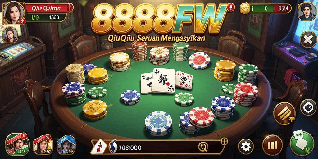 Gameplay seru dan kompetitif QiuQiu di 888FW.