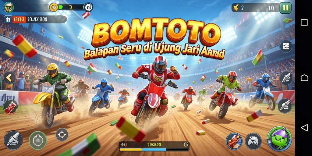 Tampilan gameplay BOMTOTO yang menegangkan dan mendebarkan.