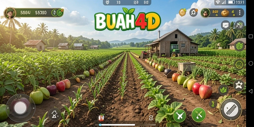 Tampilan menarik dari gameplay BUAH4D yang penuh warna.