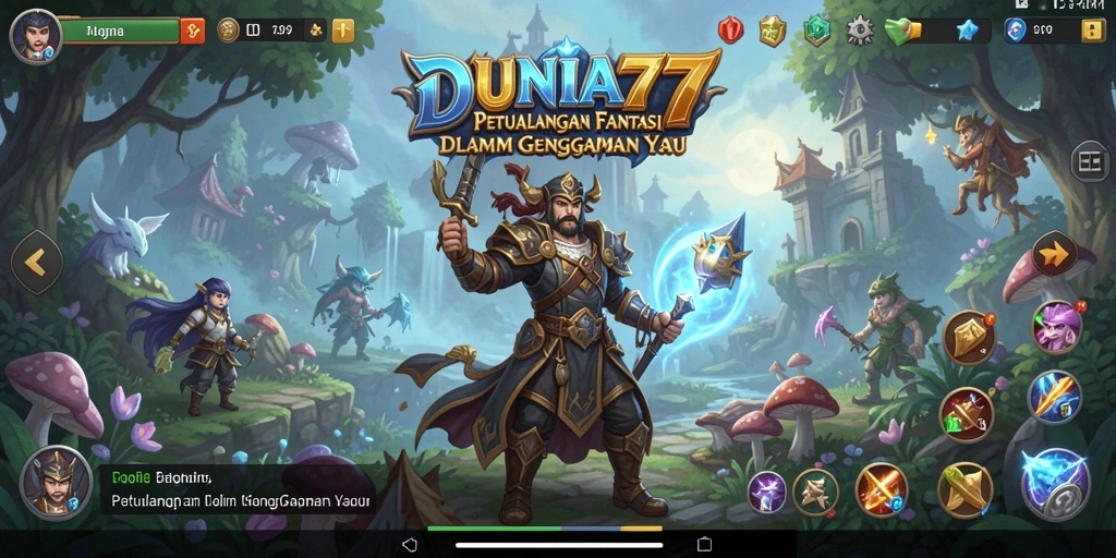Gameplay seru dalam dunia fantasi DUNIA77.