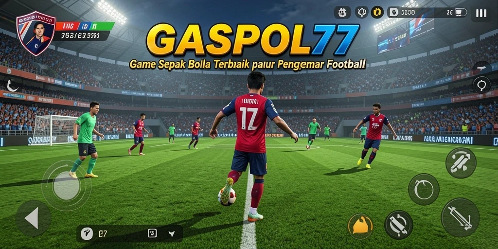 Tampilan menarik gameplay sepak bola di GASPOL77.