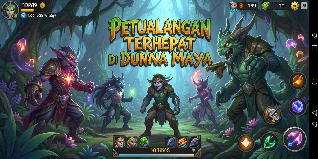 Tampilan gameplay menakjubkan dari IDR89 dalam dunia petualangan.