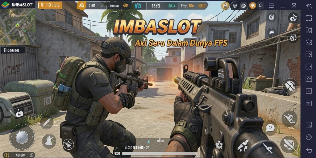 Gameplay menegangkan dalam IMBASLOT saat pemain bertempur.
