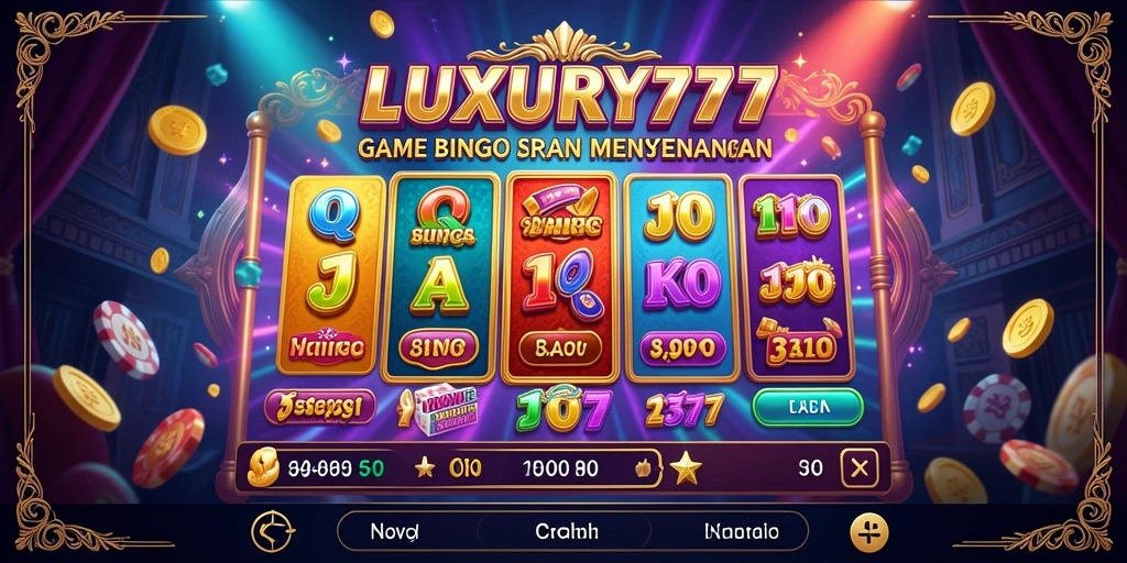 Screenshot LUXURY777 menampilkan gameplay Bingo yang seru dan interaktif.