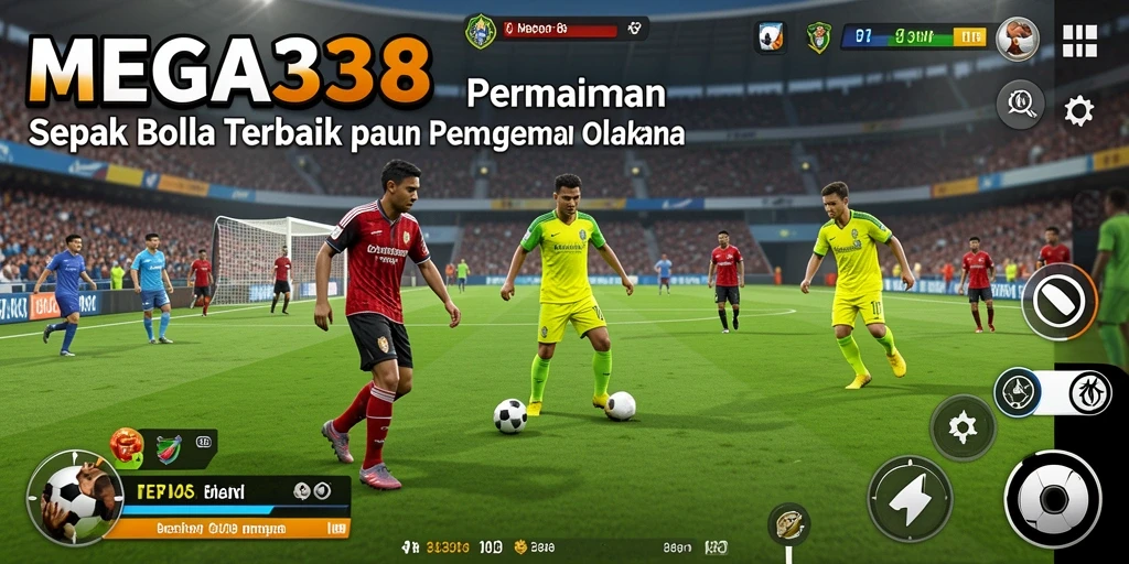 Tampilan gameplay sepak bola MEGA338 yang memukau dan realistis.