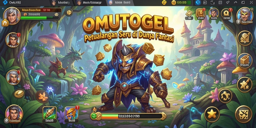 Tampilan gameplay seru dari OMUTOGEL dalam petualangan yang menantang.