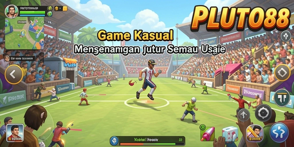 Screenshot gameplay <strong>PLUTO88</strong> yang menunjukkan aksi seru dan penuh warna.