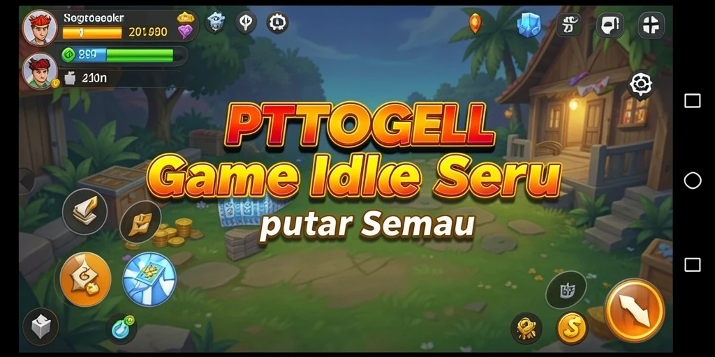 Screenshot utama PTTOGEL menampilkan gameplay Idle yang menarik.