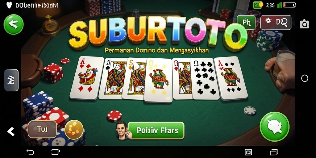 Tampilan gameplay SUBURTOTO yang penuh warna.