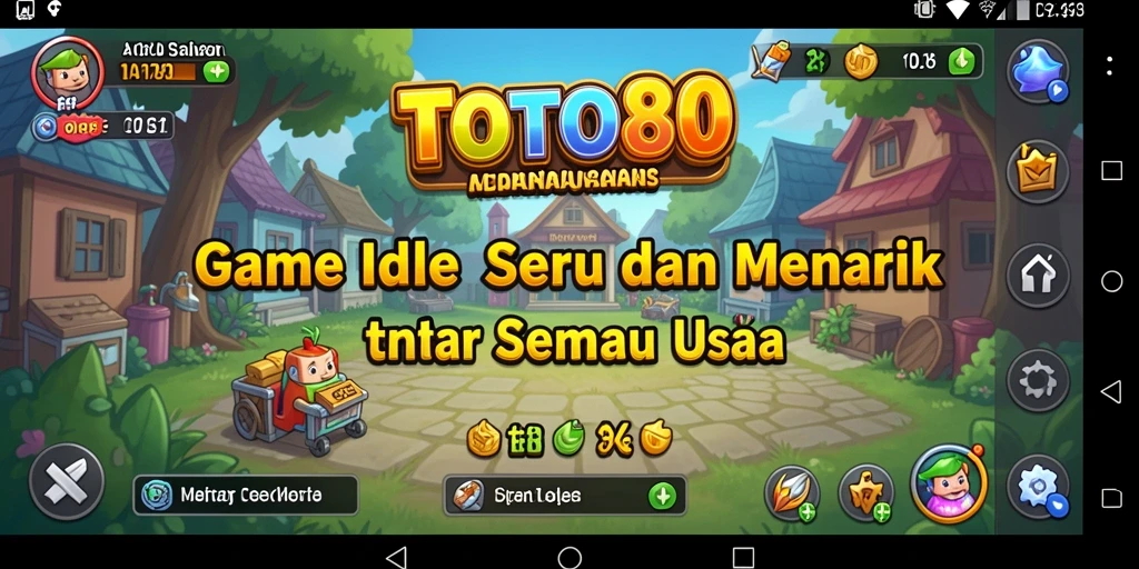 Tampilan gameplay TOTO80 dengan berbagai karakter dan upgrade menarik.