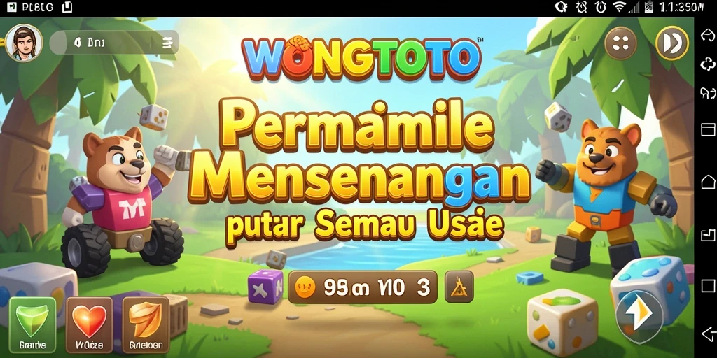 Tampilan gameplay WONGTOTO dengan tantangan puzzle yang seru.