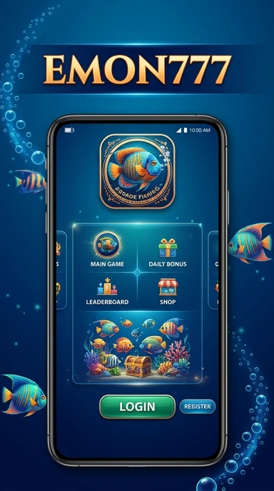 Screenshot utama dari aplikasi emon777 dengan tampilan antarmuka yang bersih.